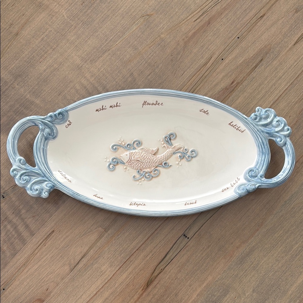 Ceramic Fish Platter - Picture 2 of 10